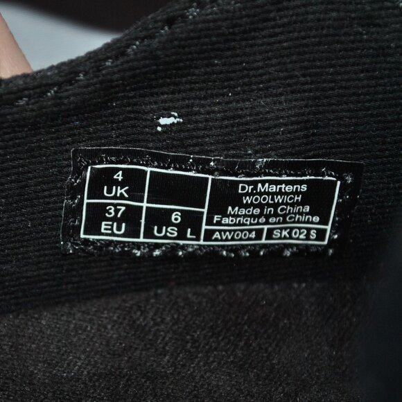 New Dr. Martens T-Bar Mary Janes Size 6 Black Canvas Woolwich Shoes - Picture 2 of 7